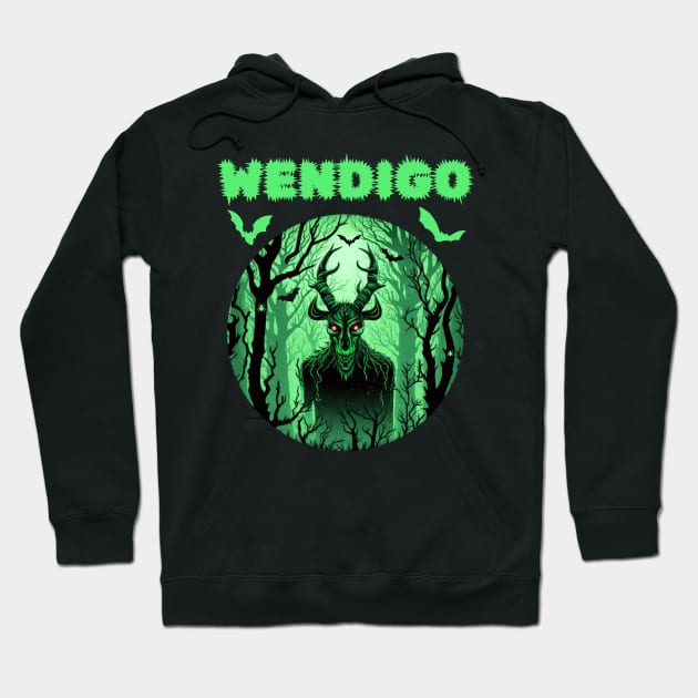 Wendigo Cryptid Halloween Hoodie by soulfulprintss8